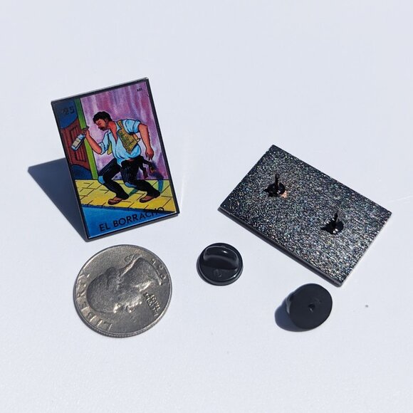 Pin El Borracho Loteria Pin For Caps Clothing Enamel Badge Borracho Mexican Pin - Picture 3 of 5